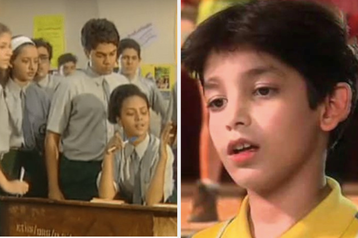 Images of school students and a teenage kid from the television shows Hip Hip Hurray and Just Mohabbat, respectively.