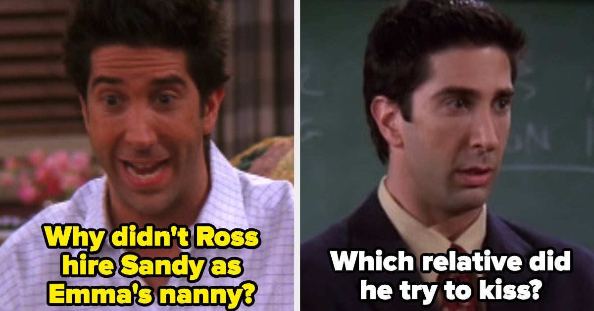 Horrible Things Ross Did On Friends Trivia Quiz