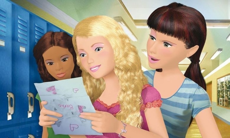 Barbie diaries characters reading a letter