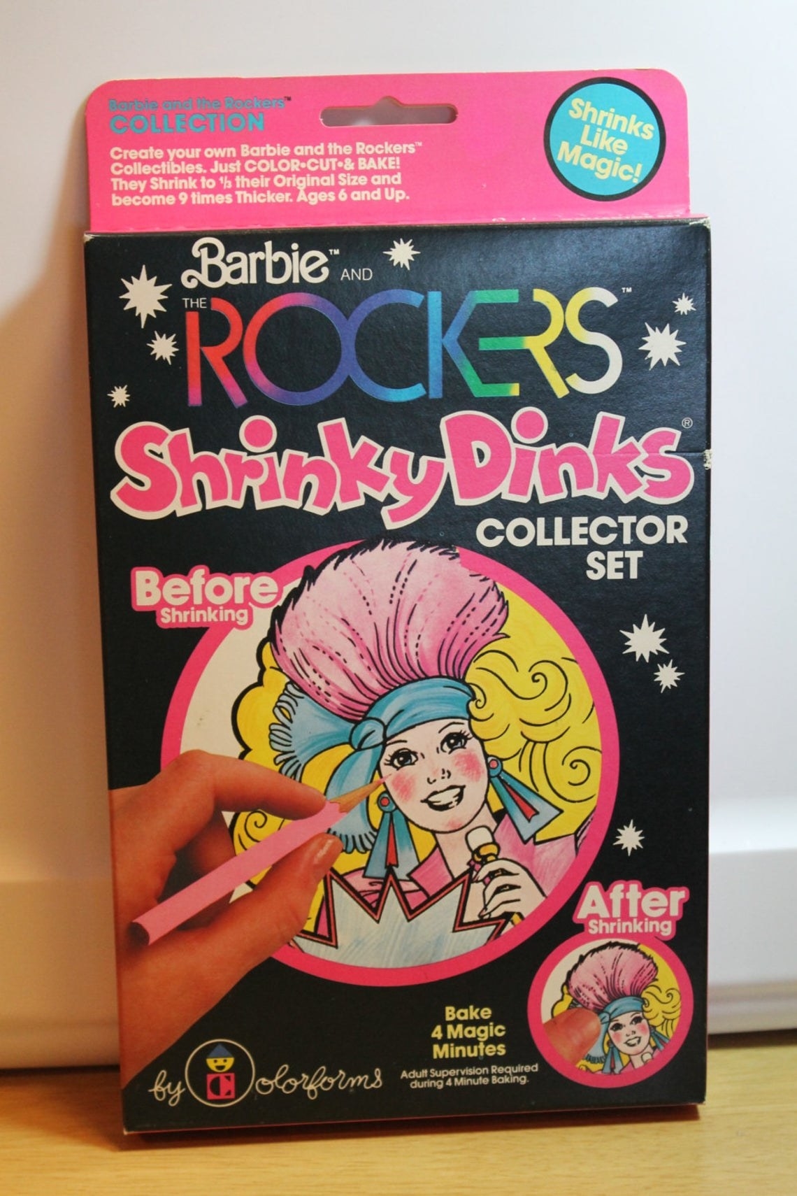 A Barbie and the Rockers Shrinky Dinks in its original box.