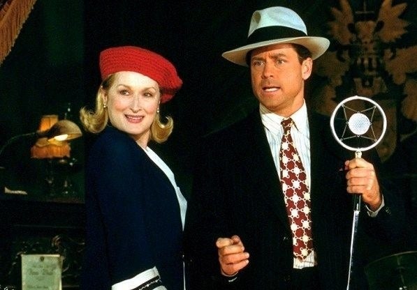 Meryl Streep and Greg Kinnear dressed in 1920s&#x27; era clothes