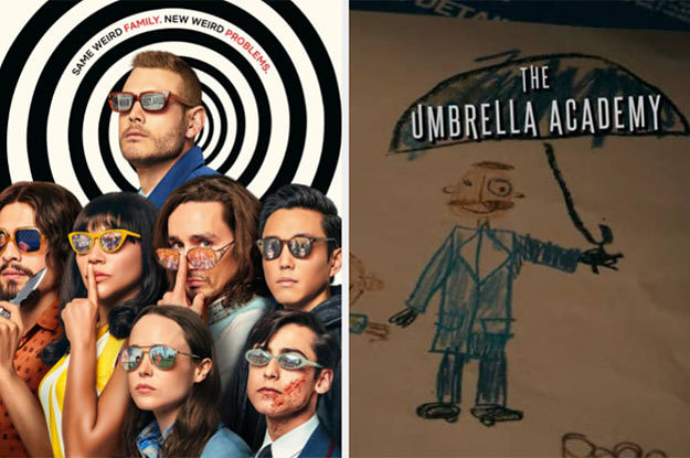 The Umbrella Academy poster art.