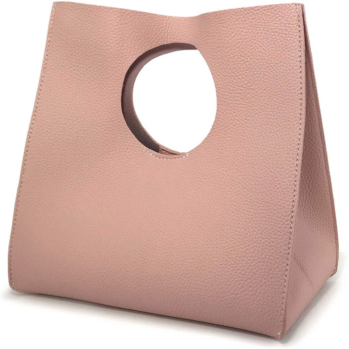 the bag in dusty pink
