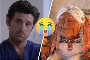 Derek Shepherd from Grey's Anatomy and Mama Cocoa from Coco 