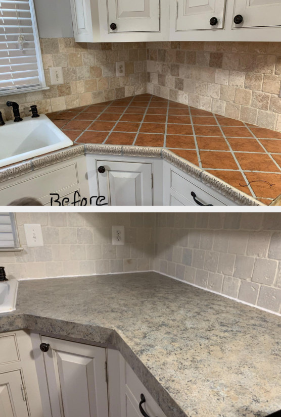 33 Upgrades To Make Your Household Feel, How To Paint Kitchen Tile Counters