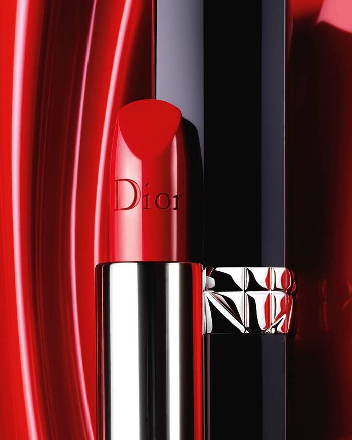 The red lipstick