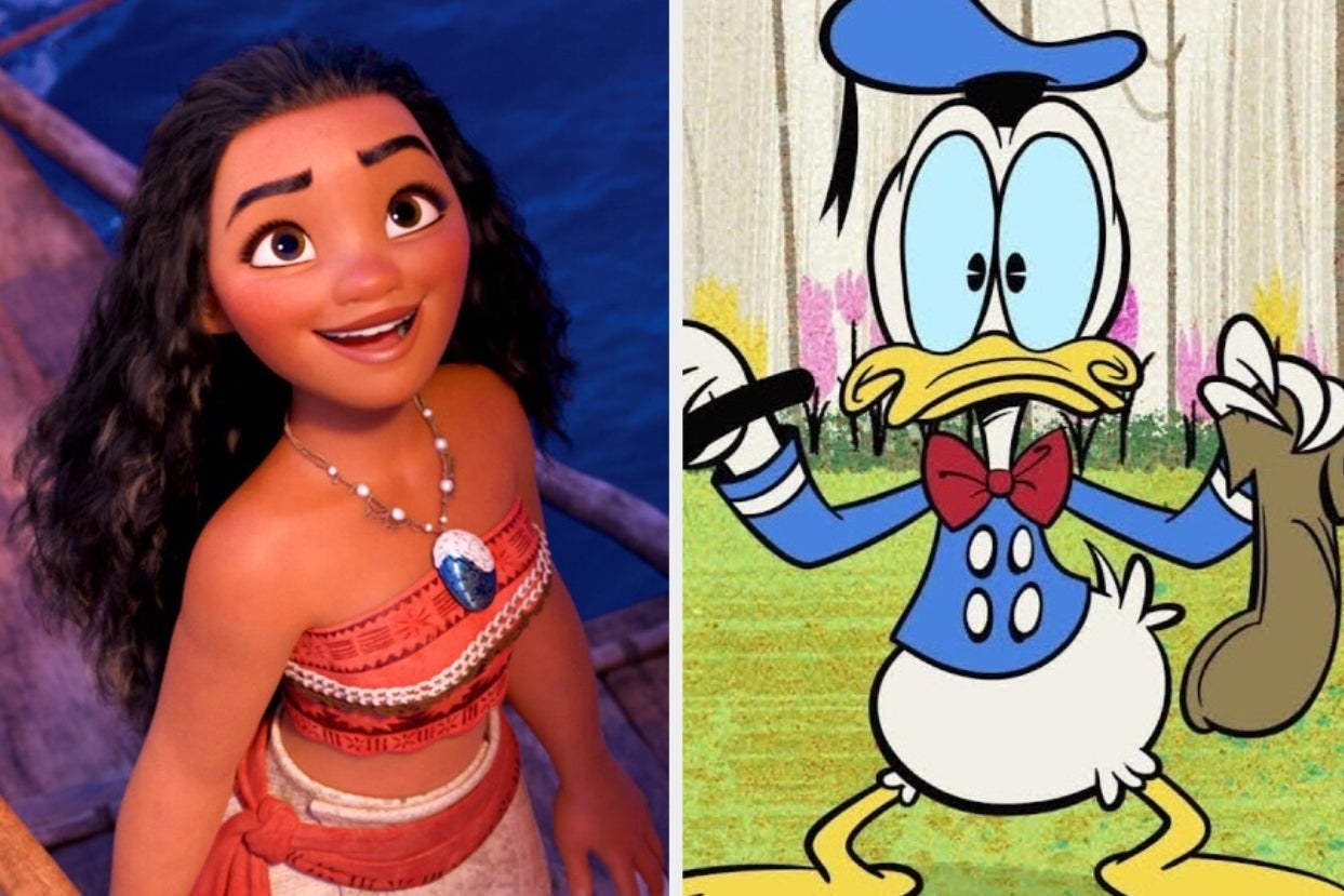 Moana and Donald Duck