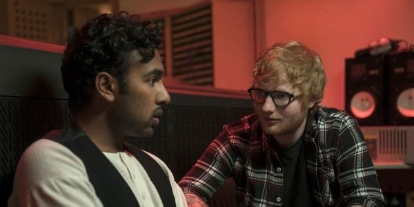 Ed Sheeran talking to Himesh Patel as Jack in Yesterday