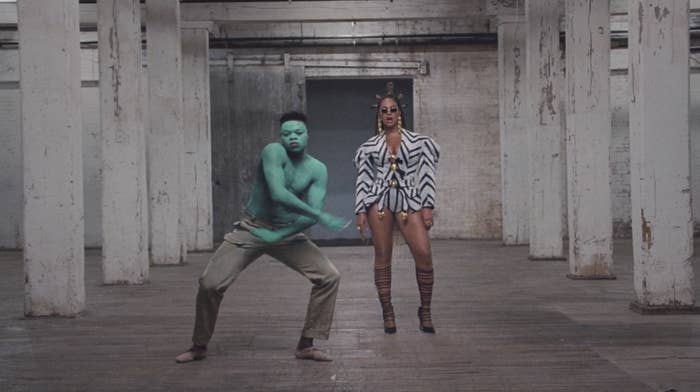 Papi Ojo dances in front of Beyoncé in &quot;Black Is King&quot;