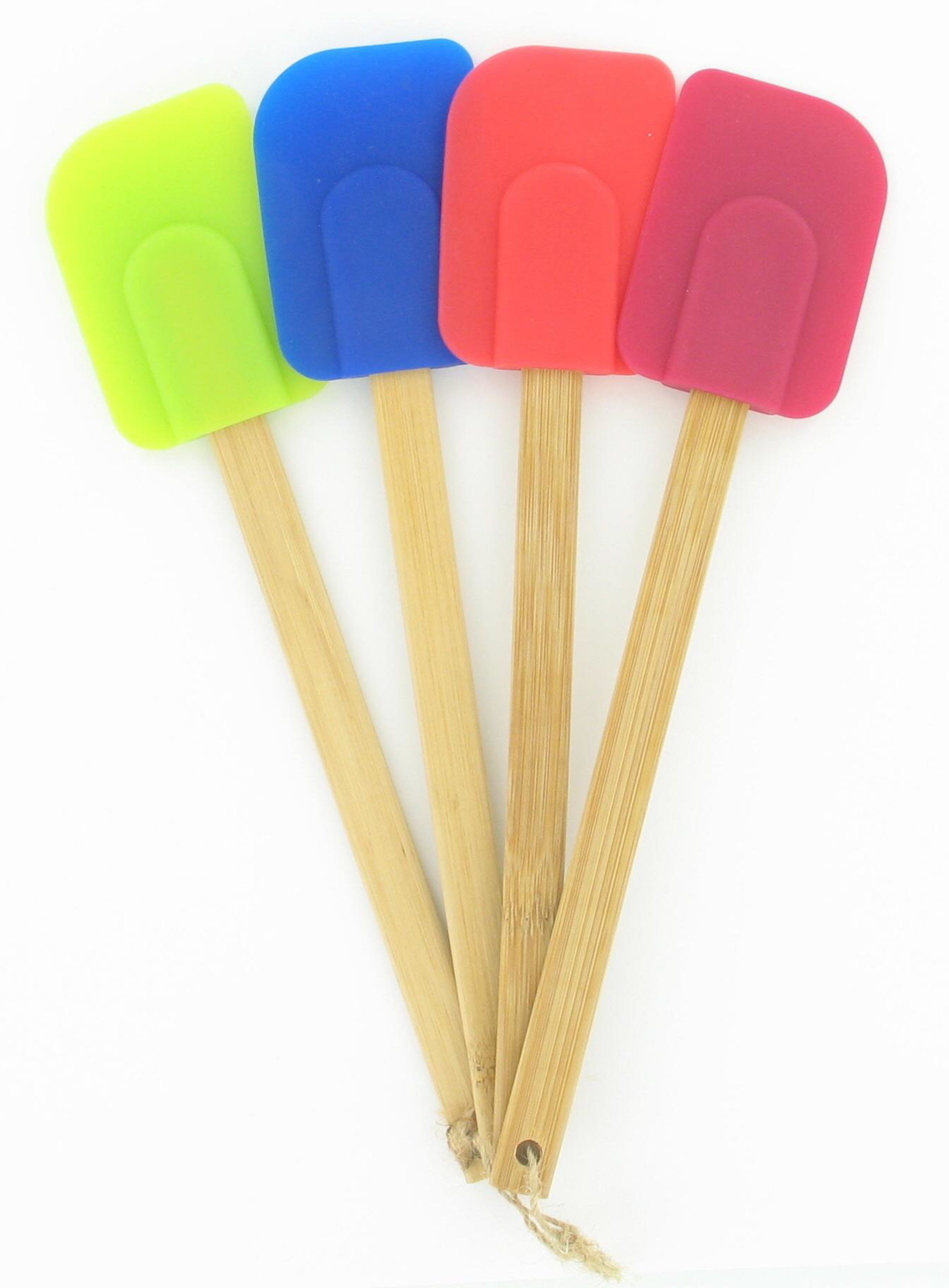 Four neon spatulas