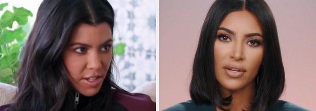 Kourtney and Kim Kardashian