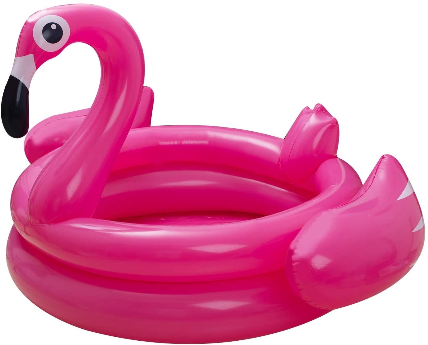 A circular flamingo-shaped pool