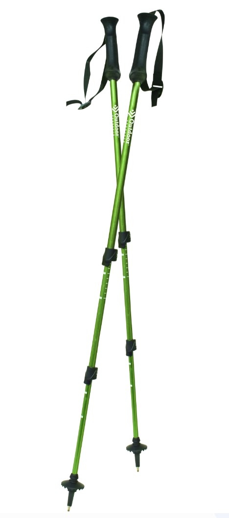 The walking sticks in green 