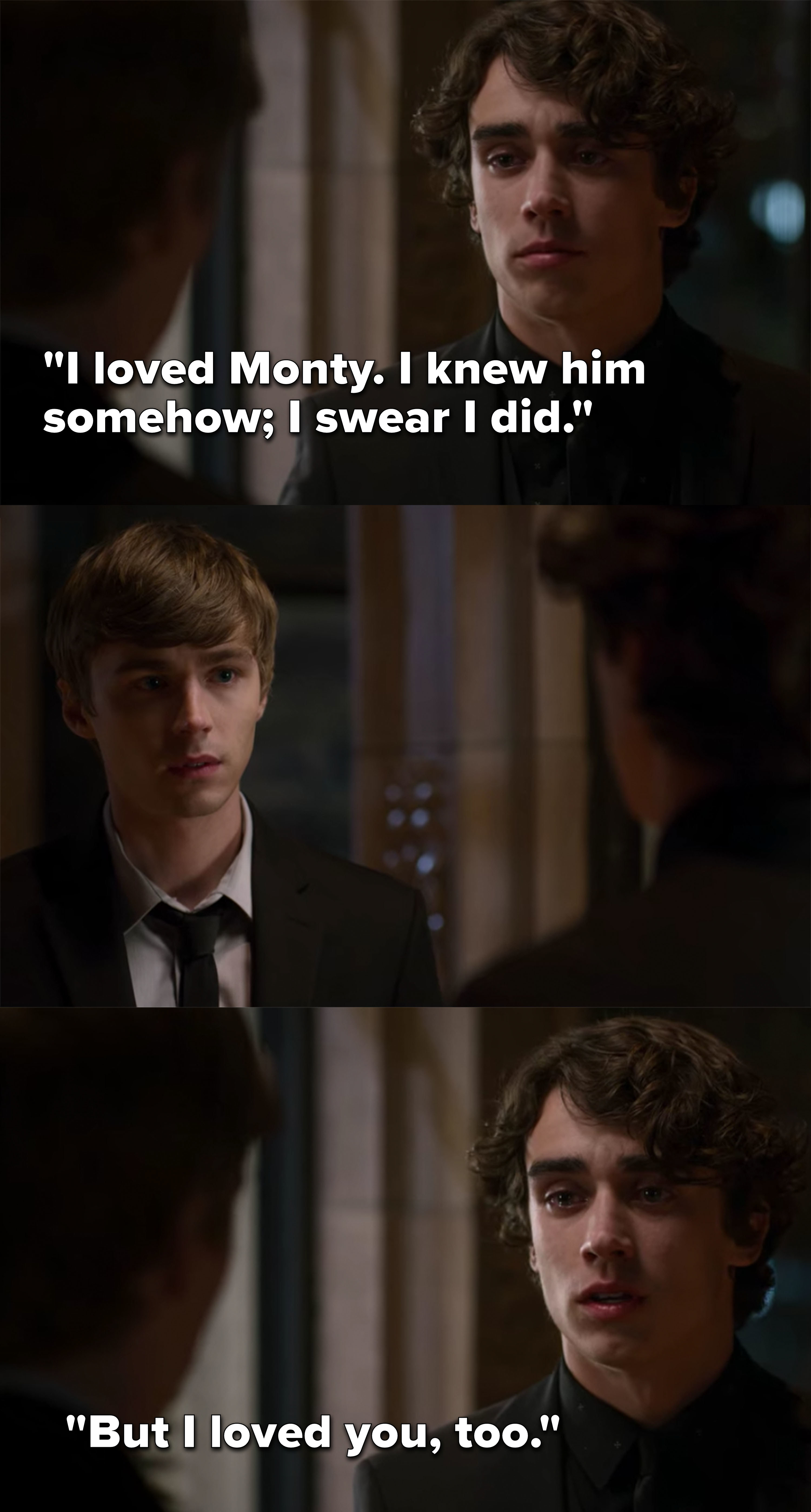 Winston to Alex: &quot;I loved Monty, I knew him somehow, I swear I did, but I loved you too&quot;