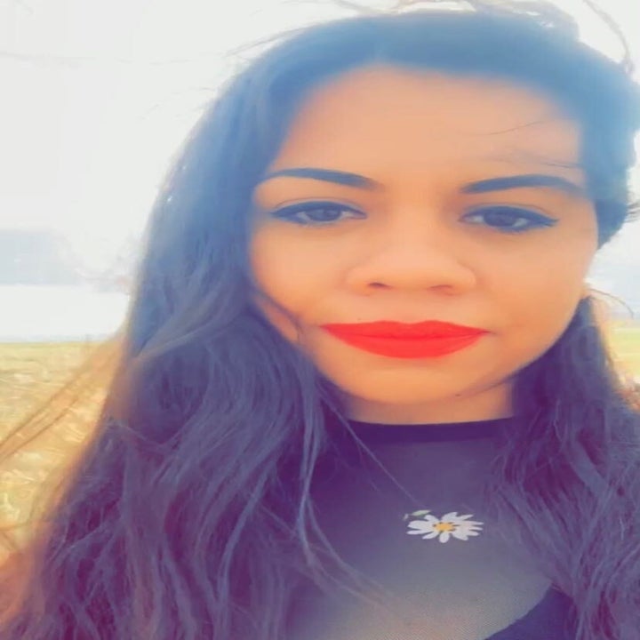 A selfie of Liz Chavez, the grocery store worker