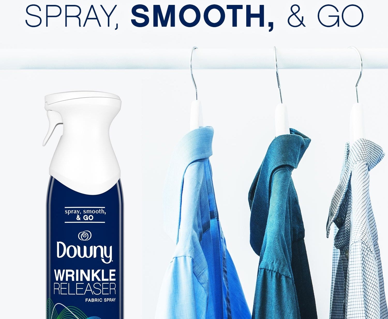 Bottle of Downy Wrinkle Releaser spray