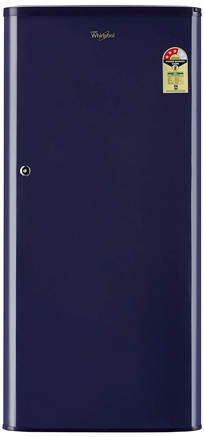 A blue fridge