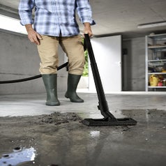 Vacuum cleaner in use 