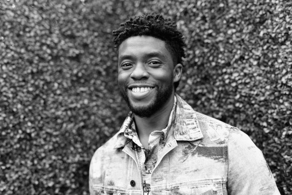 Chadwick Boseman smiling