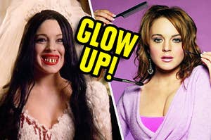 Cady from Mean Girls going through a glow up