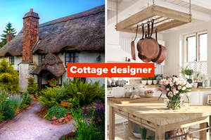cottage and a cottage kitchen: cottage designer