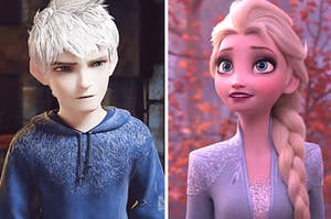 Elsa and Jack standing side by side
