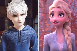Elsa and Jack standing side by side