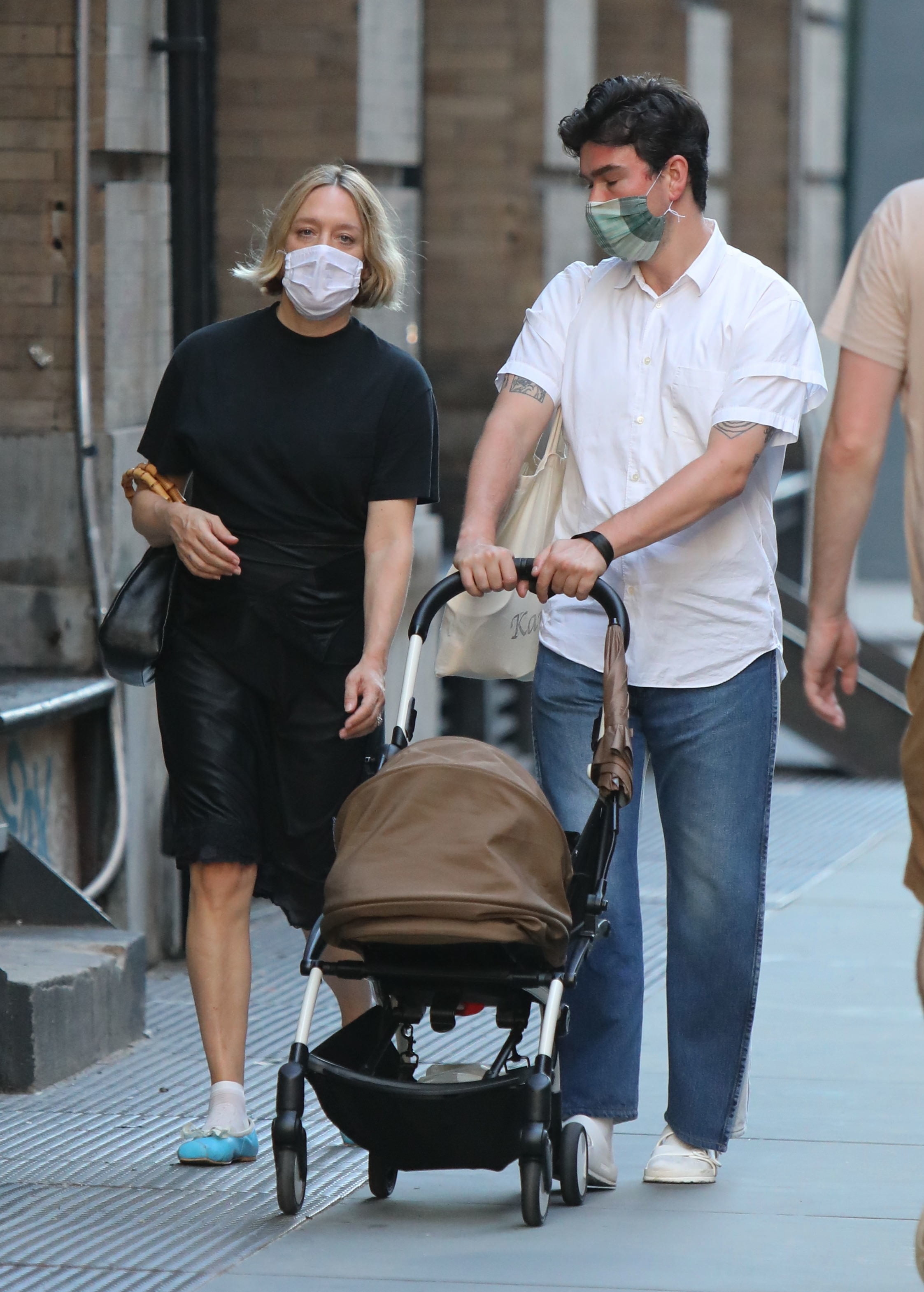 Chloe Sevigny and Sinisa Mackovic are seen on August 11, 2020 in New York City.