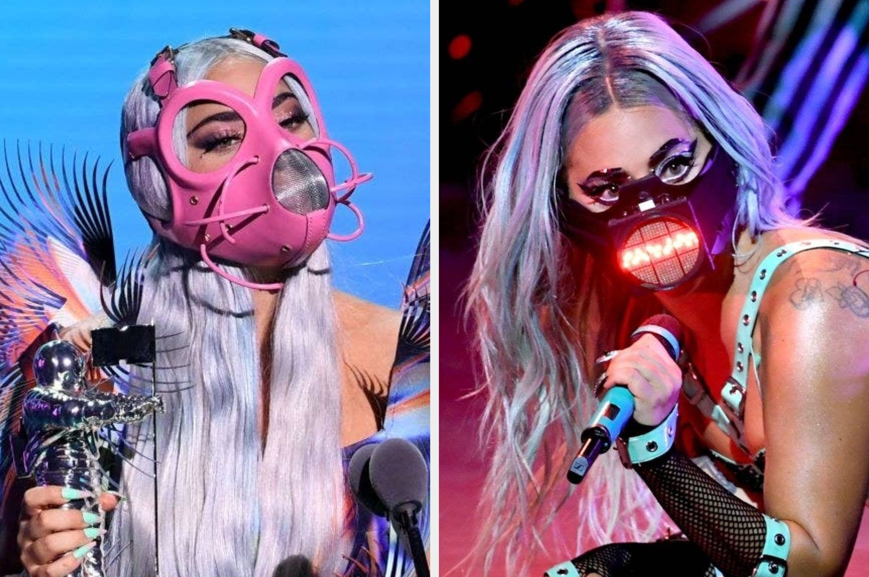 MTV VMA授賞式、レディー・ガガの超個性的マスクが話題に