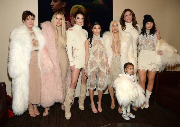 The Kardashians attend Kanye West Yeezy Season 3 at Madison Square Garden on February 11, 2016 in New York City.