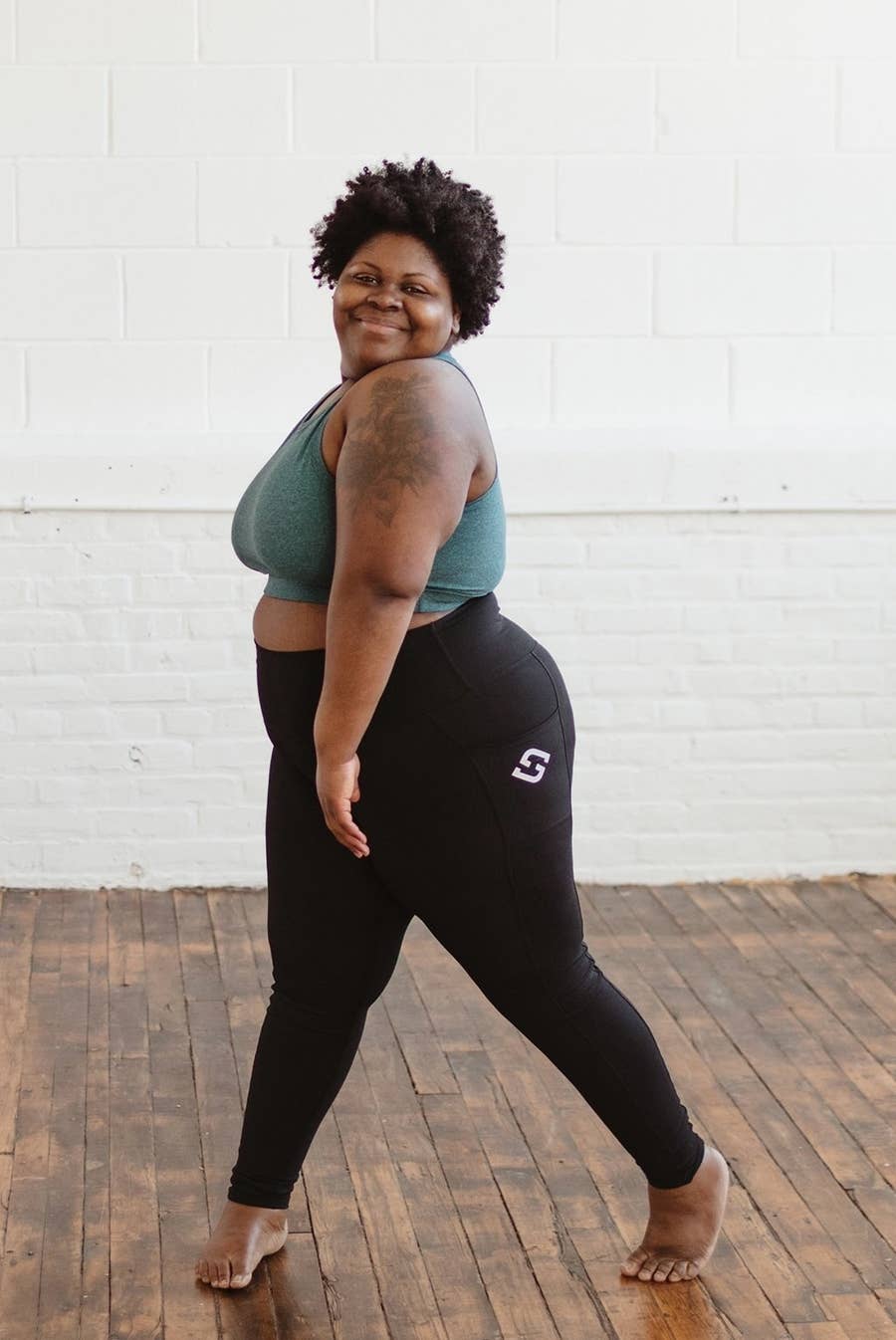 YOURS Plus Size Black Ribbed Leggings