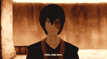 Zuko saying &quot;Hello, Zuko here&quot; to Team Avatar in Avatar: The Last Airbender