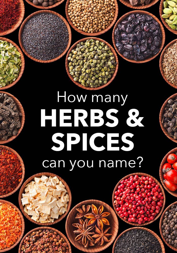 How many herbs and spices can you name