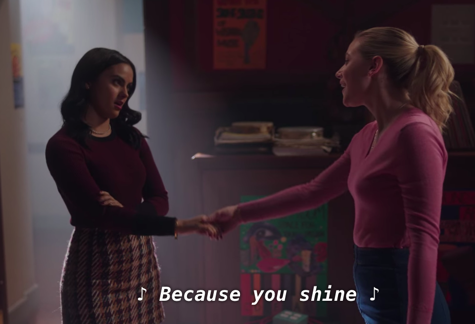 Veronica and Betty singing &quot;You Shine&quot;