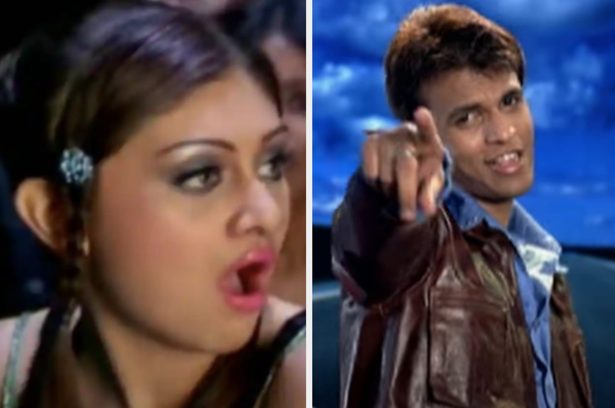 shefali zariwala and abhijeet sawant in their music videos respectively