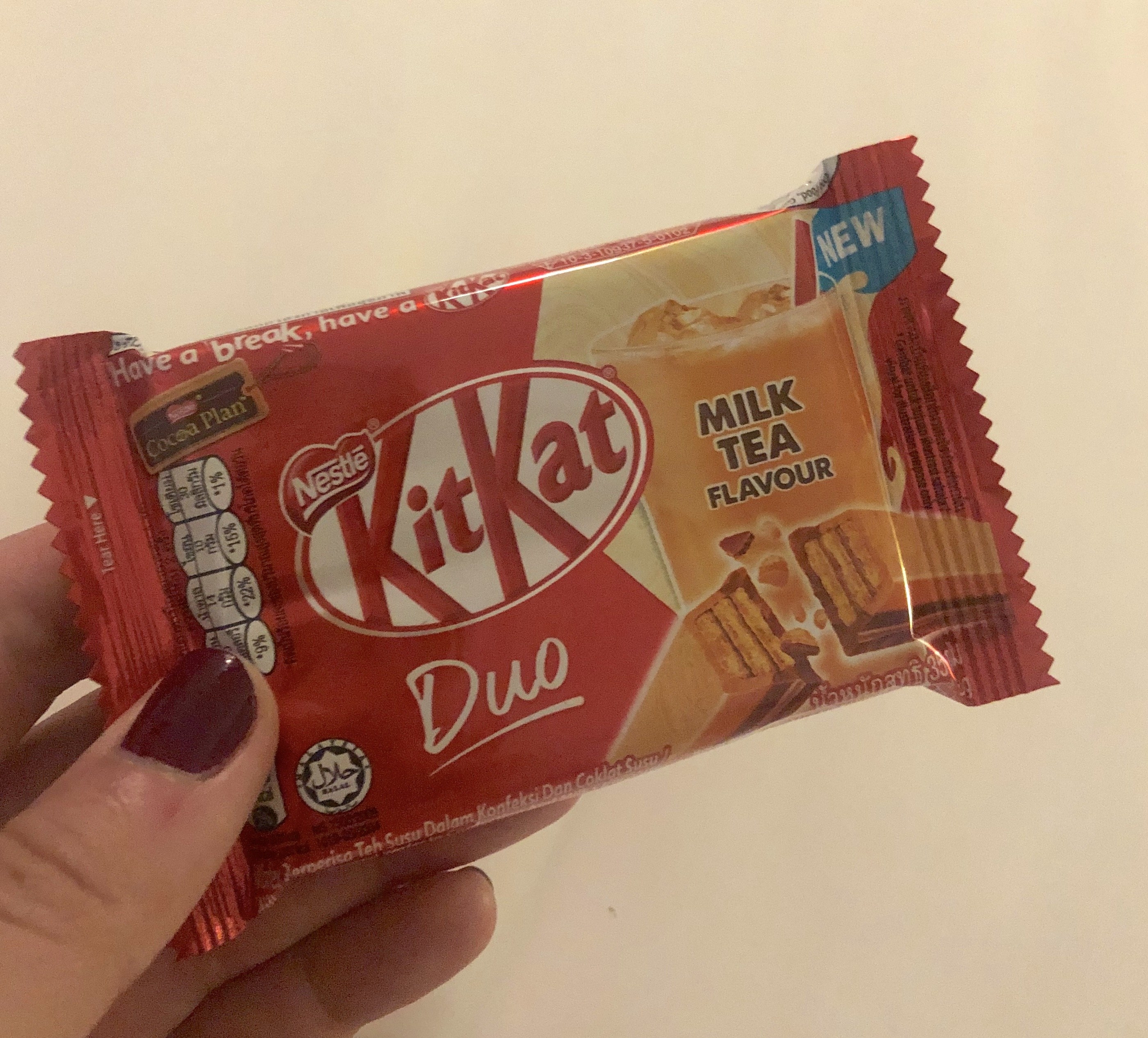 A milk tea flavored Kit-Kat