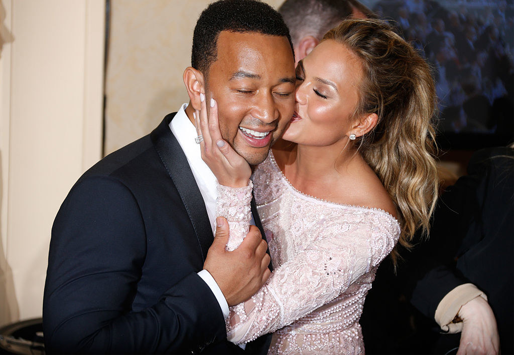 Chrissy and John at the 72nd Annual Golden Globe Awards