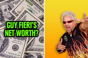 Guy Fieri wondering if you can guess his net worth