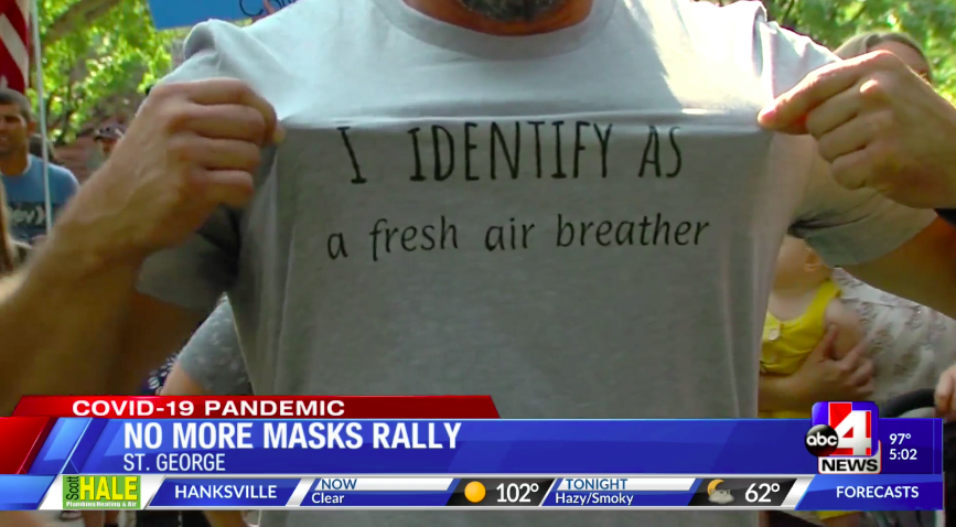 &quot;I identify as a fresh air breather&quot; shirt