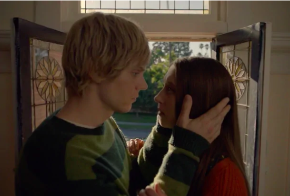 &quot;American Horror Story: Murder House&quot; character Tate and Violet stare into each other&#x27;s eyes, while Tate holds her face close