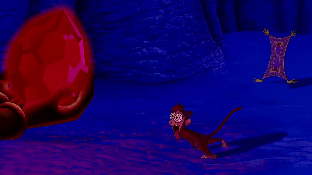 Abu in &quot;Aladdin&quot; in the Cave of Wonders.