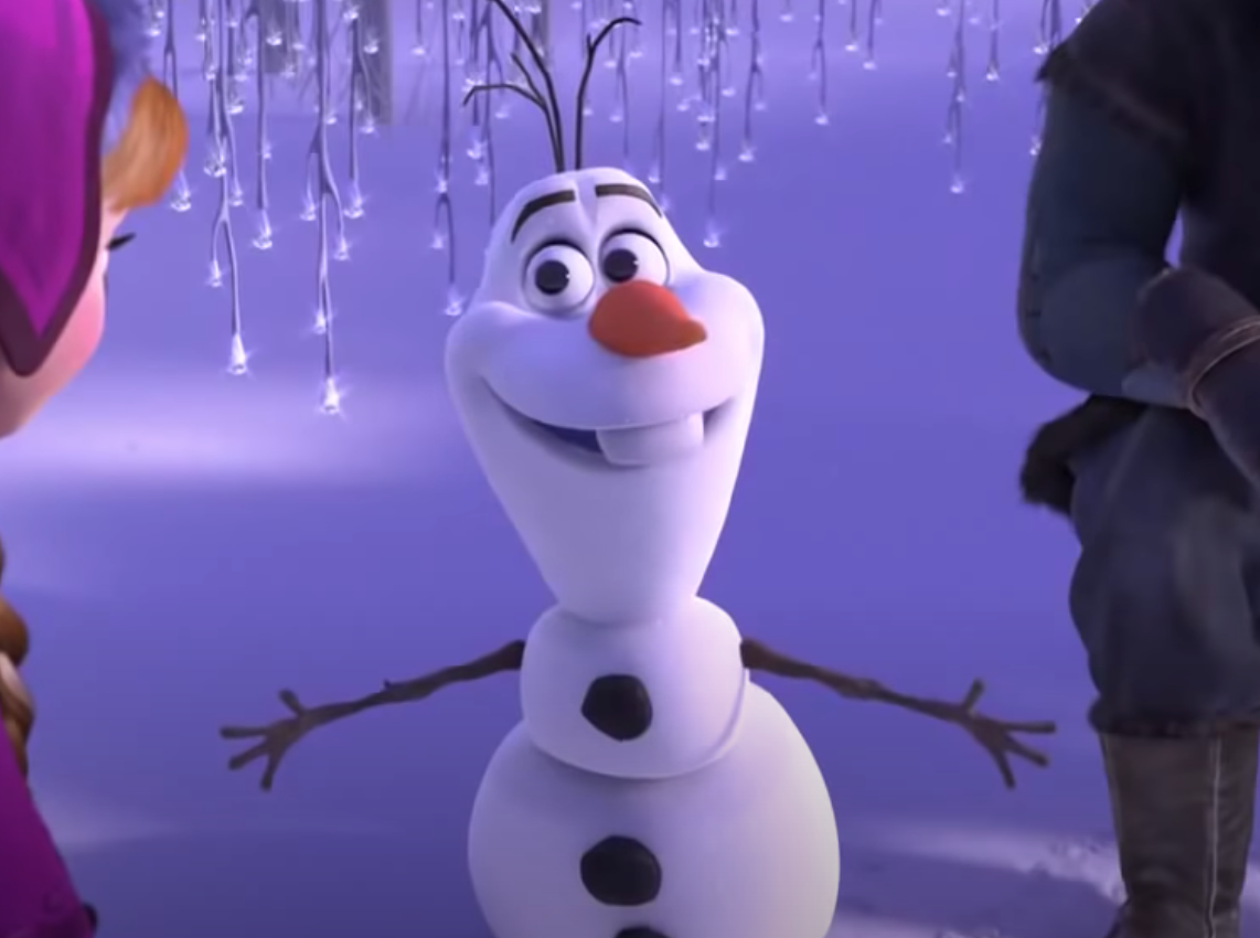 Olaf meets Anna and Kristoff in &quot;Frozen.&quot;