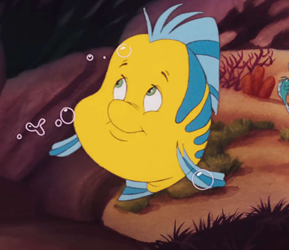 Flounder in &quot;The Littler Mermaid.&quot;