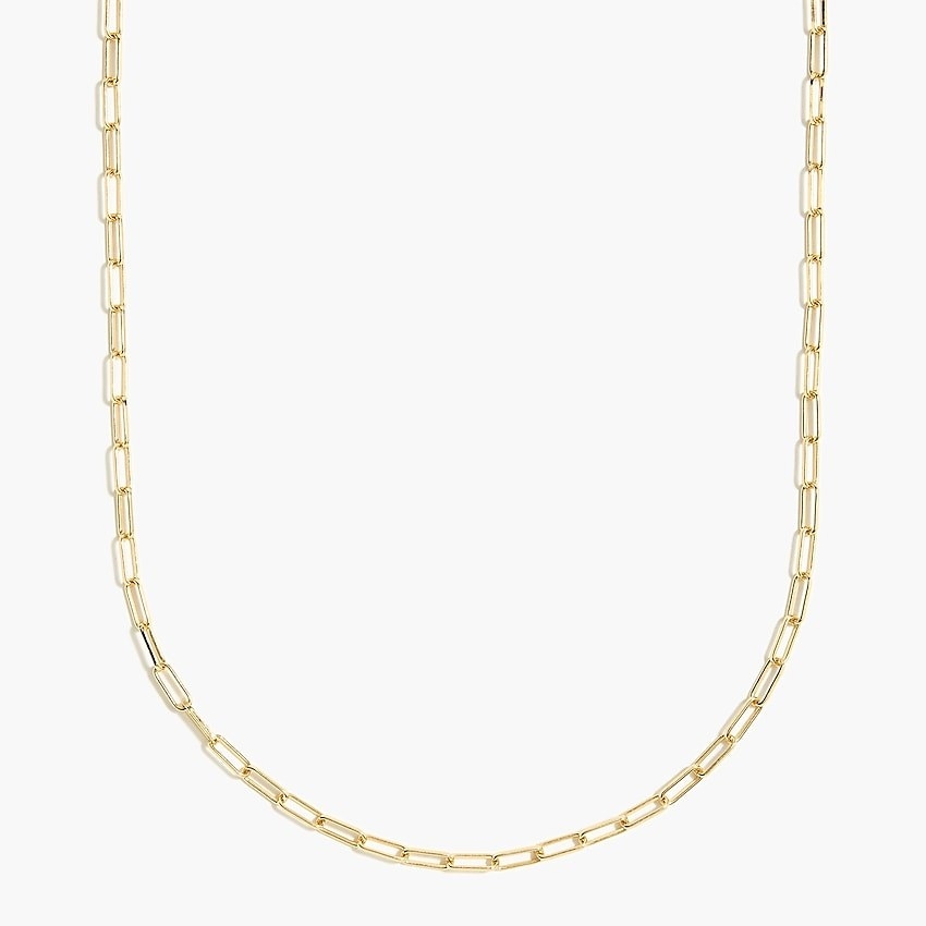 The gold tone necklace