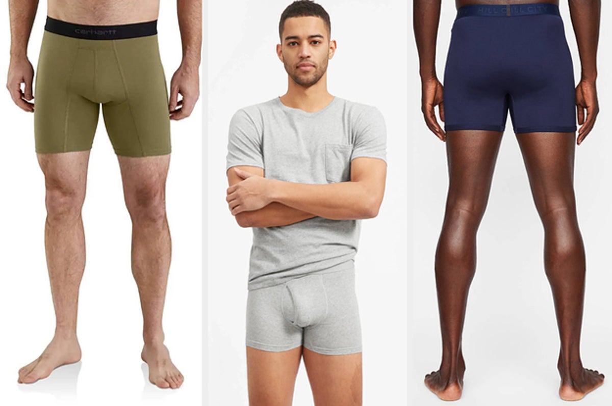 Men's Designer Underwear, Slim-Fit Boxers Pink/Navy Stripe