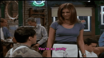 Rachel from Friends says you&#x27;re so pretty to Joey