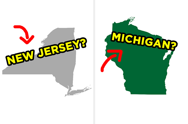 Only Really Smart People Can Identify 5/7 Of These US States By Their Shapes