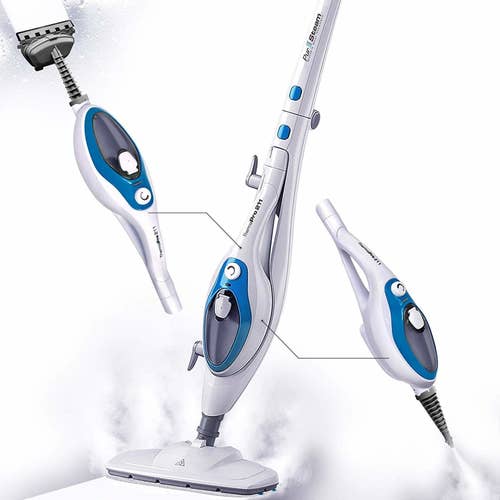 The Steam Mop Cleaner 10-in-1 with Convenient Detachable Handheld Unit