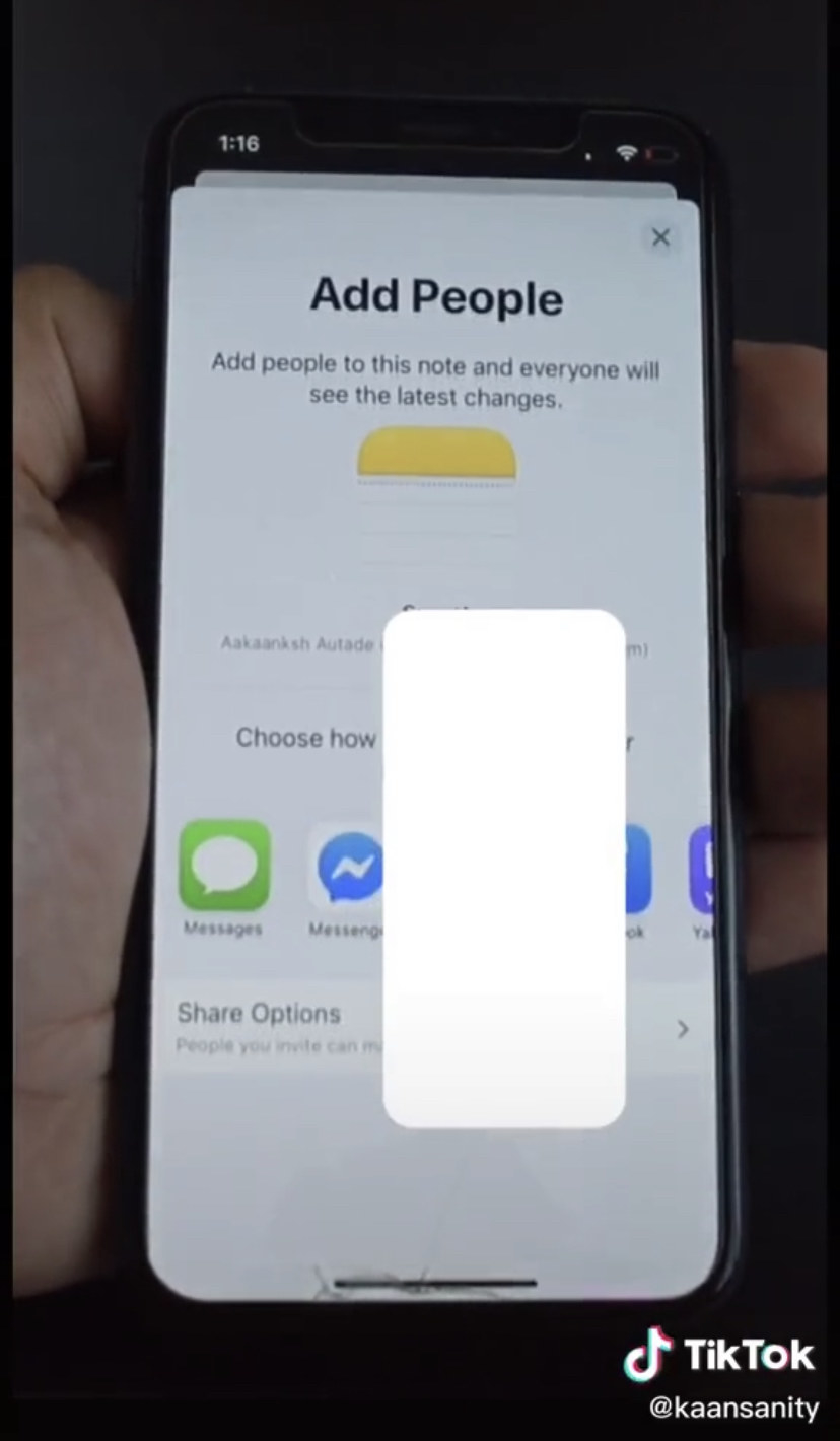 An iPhone screen that reads &quot;Add people&quot;