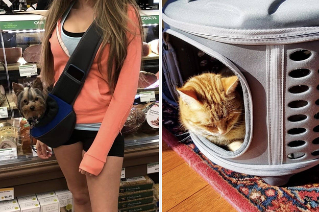 bromrefulgenc Pet Travel Bag for Dog & Cat,Outdoor Portable Folding Pet Dog Carrier Breathable Tote Shoulder Bag Pink XS